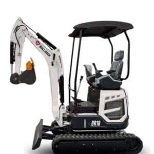 mini excavadora br 18 compacta bullrock para movimiento de tierra y trabajos agricolas