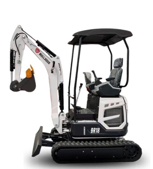 mini excavadora br 18 compacta bullrock para movimiento de tierra y trabajos agricolas