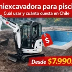 miniexcavadora para piscinas en Chile